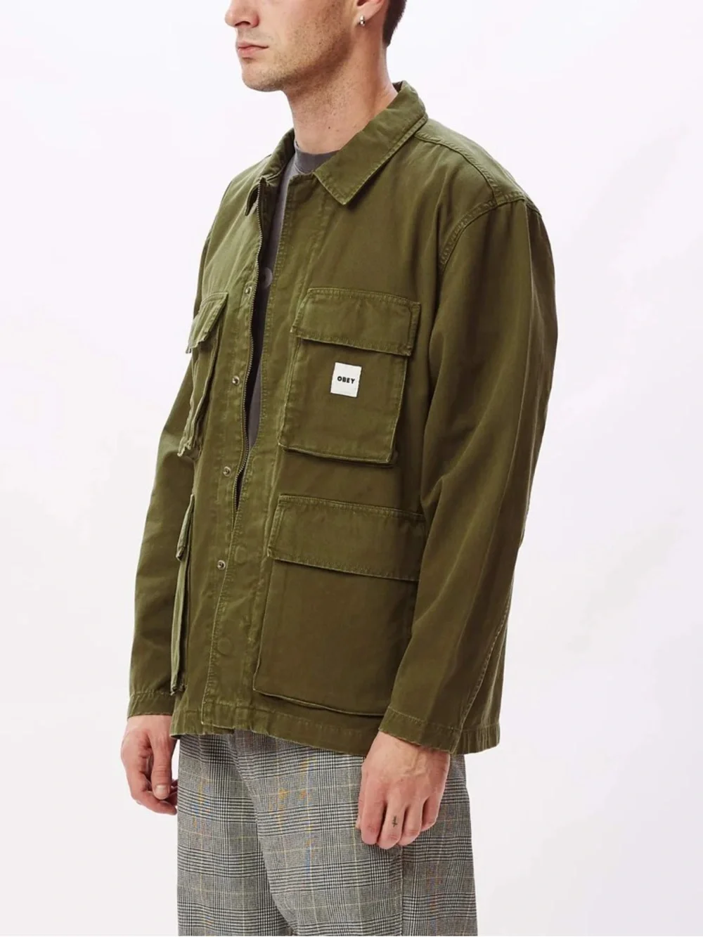 OBEY Peace BDU Jacket - Army Green Military Chore Utility XXL